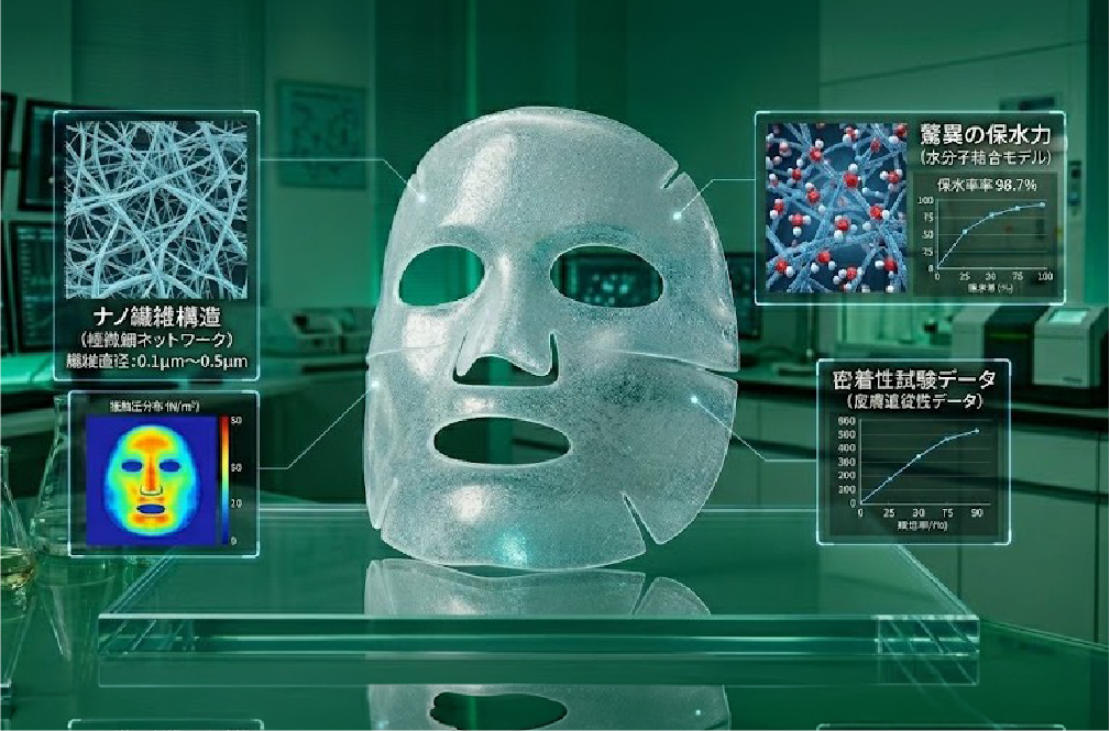 ココナッツ由来のバイオセルロースシート